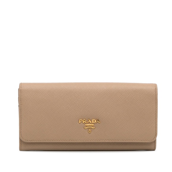 Prada Saffiano Long Wallet Camel - Picture 11 of 16